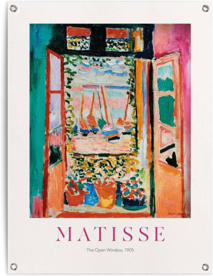 Reinders! Poster Henri Matisse Window Outdoor voor tuin of balkon