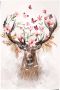 Reinders! Poster Hirsch in Blumen - Thumbnail 1