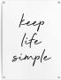 Reinders! Poster Keep life simple Outdoor voor tuin of balkon - Thumbnail 1