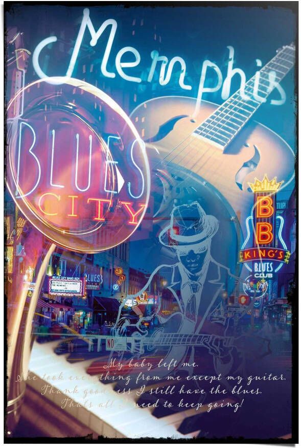 Reinders! Poster Memphis Blues City