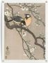 Reinders! Poster Ohara Koson Koolmezen op bloesemtak - Thumbnail 1