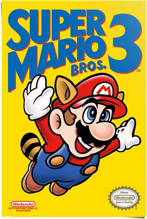 Reinders! Poster Super Mario Bros 3 NES cover