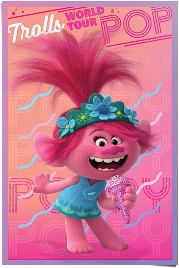 Reinders! Poster Trolls Welt Tour prinses Poppy avontuur muziek Trollenwereld