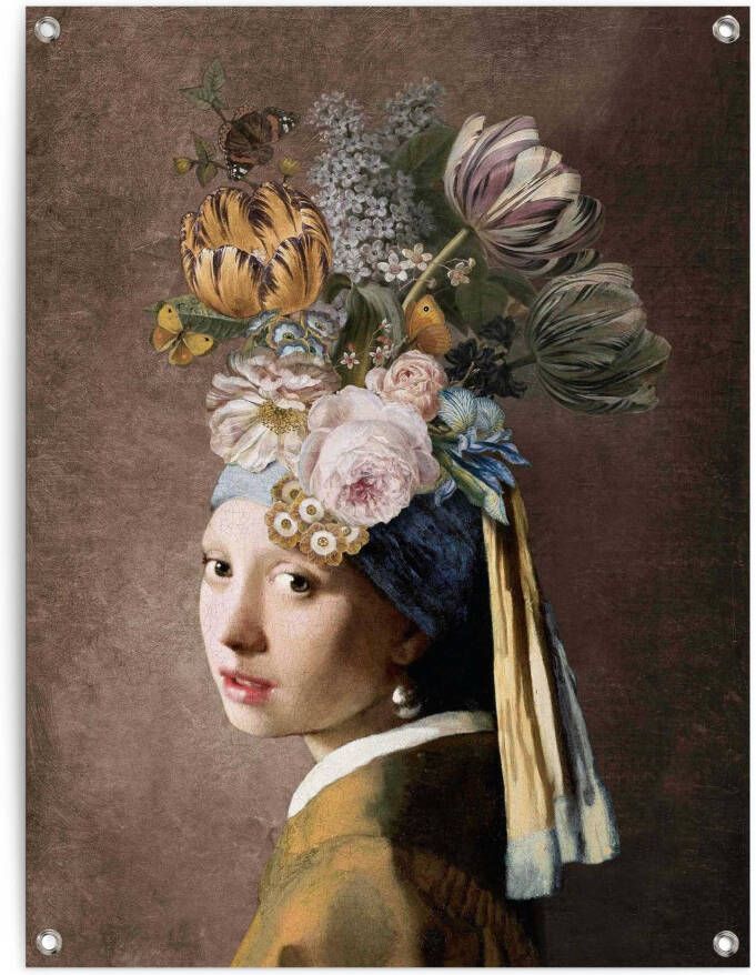 Reinders! Poster Vermeer Blumenmädchen mit dem Perlenohrring
