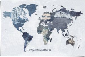 Reinders! Poster Wereldkaart beter in jeans