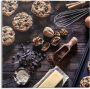 Reinders! Print op glas Artprint op glas lekkere chocolade cookies ingrediënten walnoten bakken - Thumbnail 1