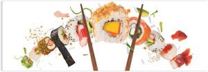 Reinders! Print op glas Artprint op glas sushi gezond vis rijst Japans