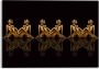 Reinders! Print op glas Artprint op glas vrouwen in goud symmetrie Caleidoscoop - Thumbnail 1