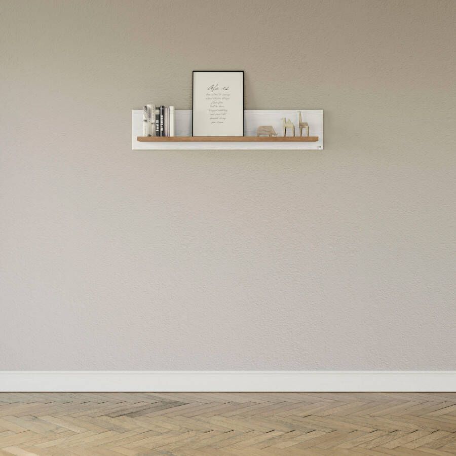Set one by Musterring Wandplank York in drie maten en kleuren verlichting optioneel 1 legplank