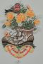 Stickereien Plauen Raamdecoratie Plantenbak met vogel (1 stuk) - Thumbnail 1