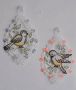 Stickereien Plauen Raamdecoratie Vogelpaar - Thumbnail 1