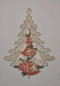 Stickereien Plauen Vensterbeeld Kerstboom (1 stuk)