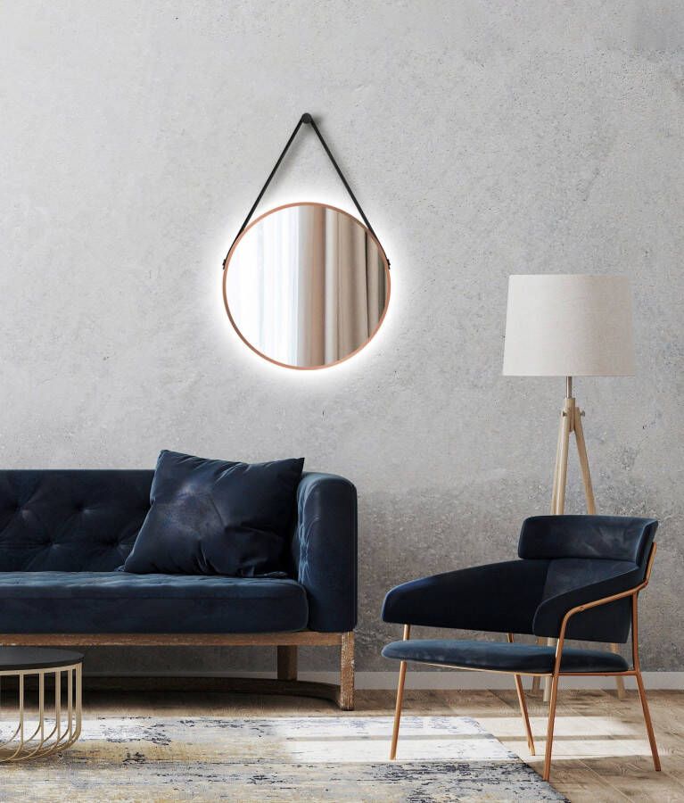 Talos Led-lichtspiegel rond met indirecte ledverlichting mat ø 50 cm