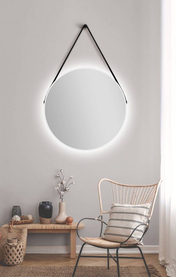 Talos Led-lichtspiegel rond met indirecte ledverlichting mat ø 80 cm