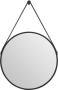Talos Wandspiegel Black Light Diameter: 50 cm matzwart gelakt IP24 - Thumbnail 1