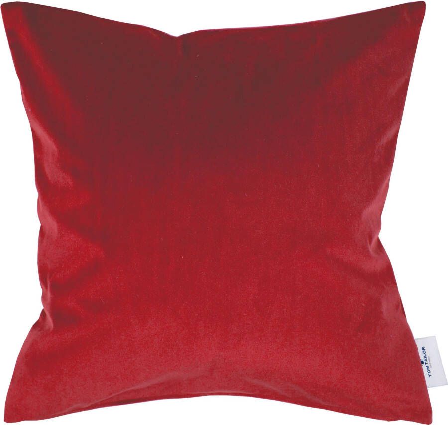 TOM TAILOR HOME Sierkussen FRENCH VELVET van zachte micro-velvet kussenovertrek zonder vulling(1 stuk)