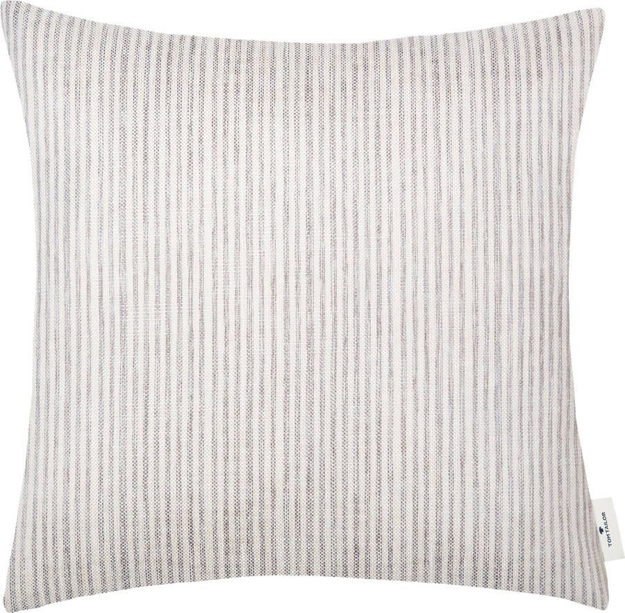 TOM TAILOR HOME Sierkussen Fresh Stripe met modern streepdessin kussenovertrek zonder vulling(1 stuk)