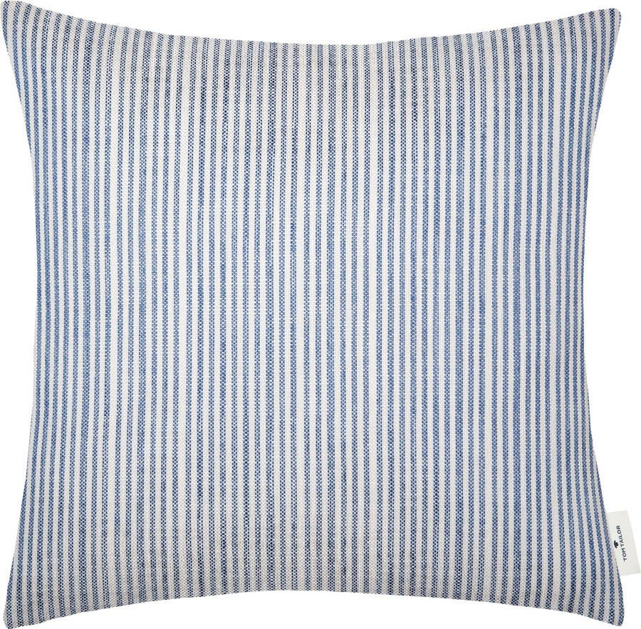 TOM TAILOR HOME Sierkussen Fresh Stripe met modern streepdessin kussenovertrek zonder vulling(1 stuk)