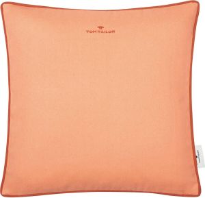 Tom Tailor Sierkussen Dove Signature met paspel kussenovertrek zonder vulling per stuk (1 stuk)