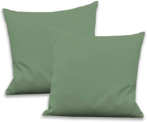VHG Sierkussen Leon Kussenovertrek ritssluiting set ondoorzichtig soft sierkussen uni basic monochroom geweven verschillende maten (2 stuks)