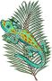 W. Reuter & Sohn Plauener Spitze Raamdecoratie "gekko" in kleur - Thumbnail 1