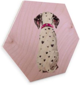 Wall-Art Artprint op hout Dalmatiër artprint op hout honden beelden (1 stuk)