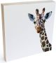 Wall-Art Artprint op hout Decoratie giraf artprint op hout (1 stuk) - Thumbnail 1