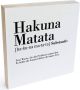 Wall-Art Artprint op hout Decoratie Hakuna Matata (1 stuk) - Thumbnail 1