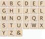 Wall-Art Artprint op hout Scrabble deco letters 15 cm (1 stuk) - Thumbnail 1