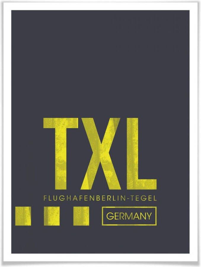 Wall-Art Poster Artprint TXL luchthaven Berlijn (1 stuk)