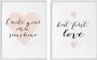 Wall-Art Poster Confetti and cream Love is everything (set 2 stuks) - Thumbnail 1