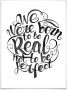 Wall-Art Poster Kvilis opschrift Born to be real Poster artprint wandposter (1 stuk) - Thumbnail 1