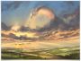 Wall-Art Poster Surrealisme artprint Vliegende wolken (1 stuk) - Thumbnail 1