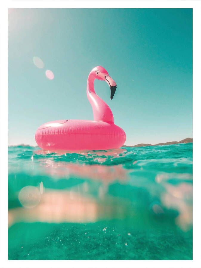Wall-Art Poster Time for swimming Poster artprint wandposter