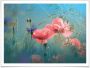 Wall-Art Poster Wilde bloemen aquamarijn (1 stuk) - Thumbnail 1