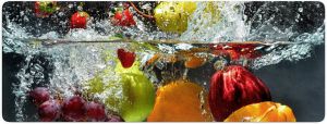 Wall-Art Print op glas Verfrissend fruit in 2 maten