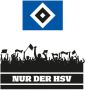 Wall-Art Wandfolie Alleen HSV fans en logo zelfklevend verwijderbaar (1 stuk) - Thumbnail 1