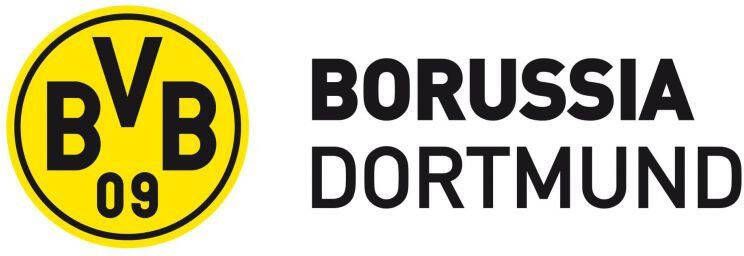 Wall-Art Wandfolie Borussia Dortmund Borussia opschrift met logo (1 stuk)