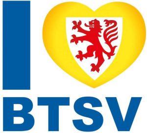 Wall-Art Wandfolie Eintracht Brunswijk I love BTSV (1 stuk)