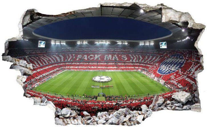 Wall-Art Wandfolie FCB stadion Pack Ma's zelfklevend verwijderbaar (1 stuk)