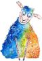 Wall-Art Wandfolie Levensvreugd Happy Sheep (1 stuk) - Thumbnail 1