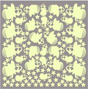 Wall-Art Wandfolie Lichtgevende sticker glimworm (1 stuk)