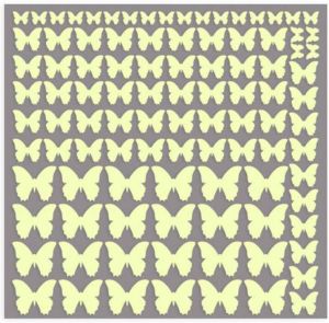 Wall-Art Wandfolie Lichtgevende sticker vlinders (1 stuk)