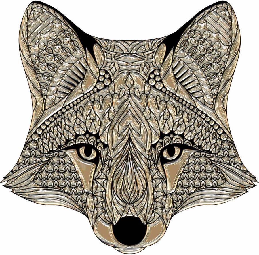 Wall-Art Wandfolie Metallic Fox zelfklevend verwijderbaar