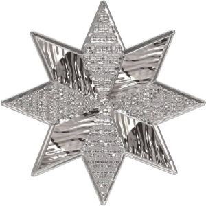 Wall-Art Wandfolie Metallic star silver
