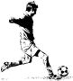 Wall-Art Wandfolie Muursticker voetballer 2 zelfklevend verwijderbaar (1 stuk) - Thumbnail 1