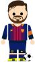 Wall-Art Wandfolie Speelfiguur voetbal Messi (1 stuk) - Thumbnail 1