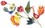 Wall-Art Wandfolie Sprookjesachtig bloemen en vogels (1 stuk) - Thumbnail 1