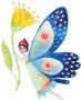 Wall-Art Wandfolie Sprookjesachtig vlinder zelfklevend verwijderbaar (1 stuk) - Thumbnail 1