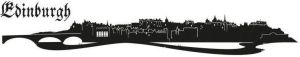 Wall-Art Wandfolie Stad skyline Edinburgh 120 cm (1 stuk)